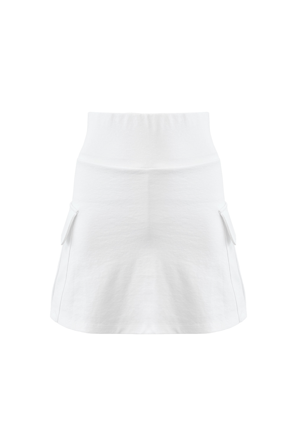 H logo cargo skirt white