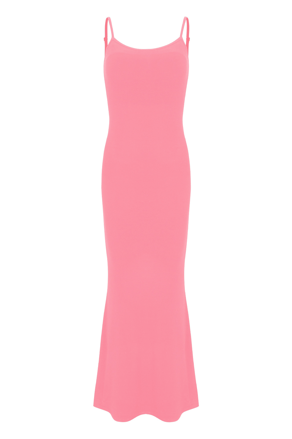 Modal Spandex Maxi Sleeveless Long Dress Barbie Pink